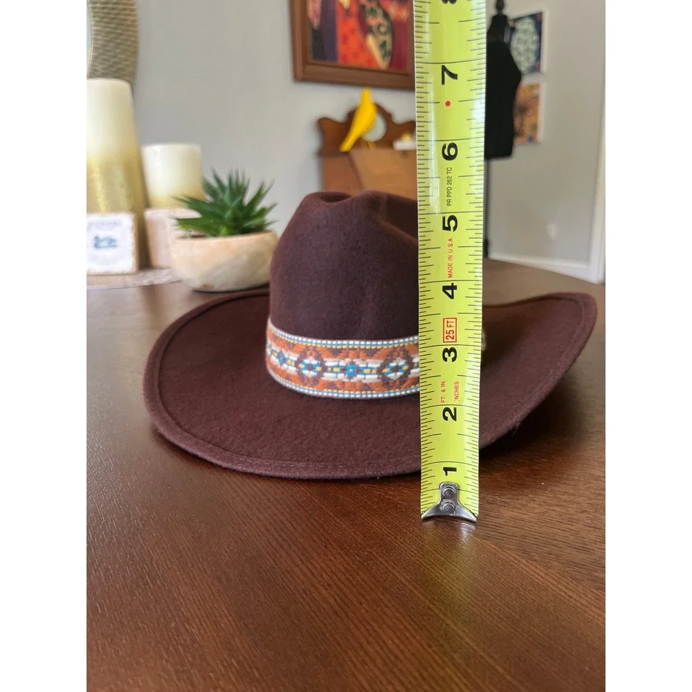 Sears Wool Hat Woman's 6 3/4 Brown Excellent Outback Southwestern Fedora